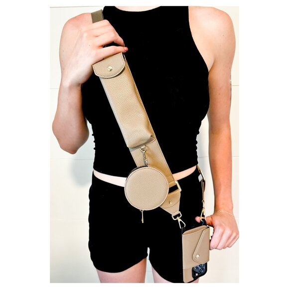 iPhone Case with Utility Crossbody Strap With Bonus Striped Strap - Picture 3 of 8